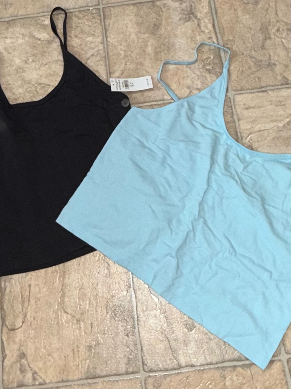 2-Pack American Eagle Cami Tank Tops XL Tall Black Blue
